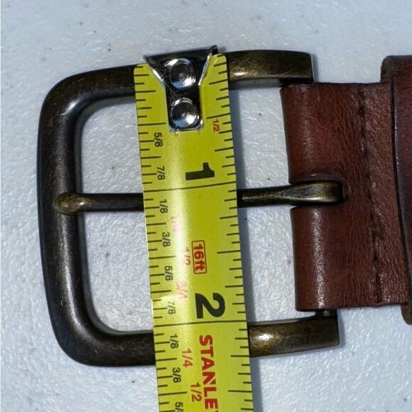 Vintage Ralph Lauren Leather brass grommet belt sz M EUC - Picture 12 of 12